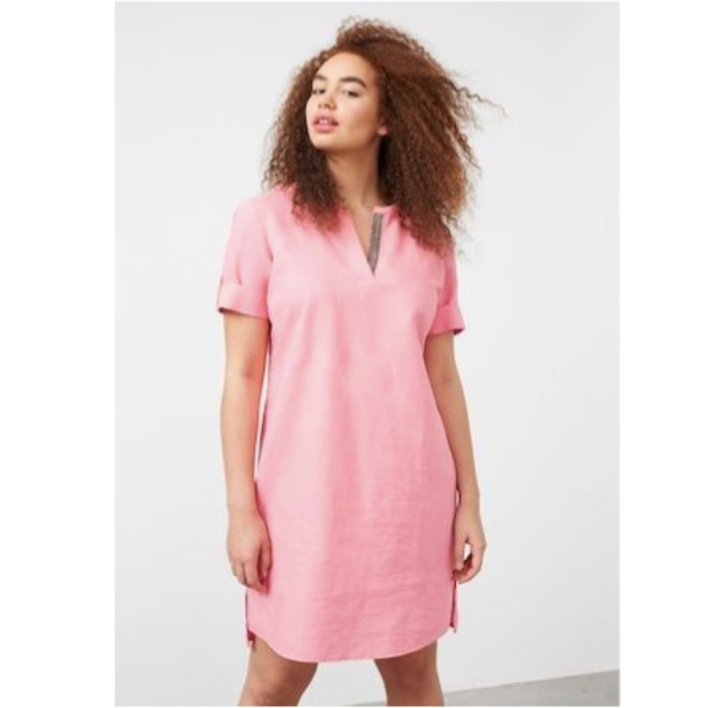 Mango Pink Shirt Dress